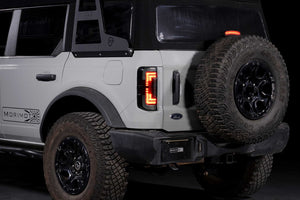 2021+ Ford Bronco Red Smoked XB LED Low Profile Tail Lights - AutoLEDTech.com