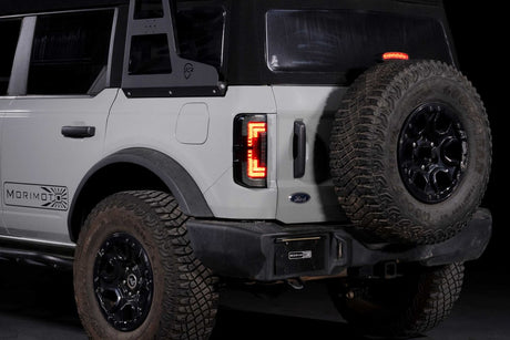 2021+ Ford Bronco Red Smoked XB LED Low Profile Tail Lights - AutoLEDTech.com