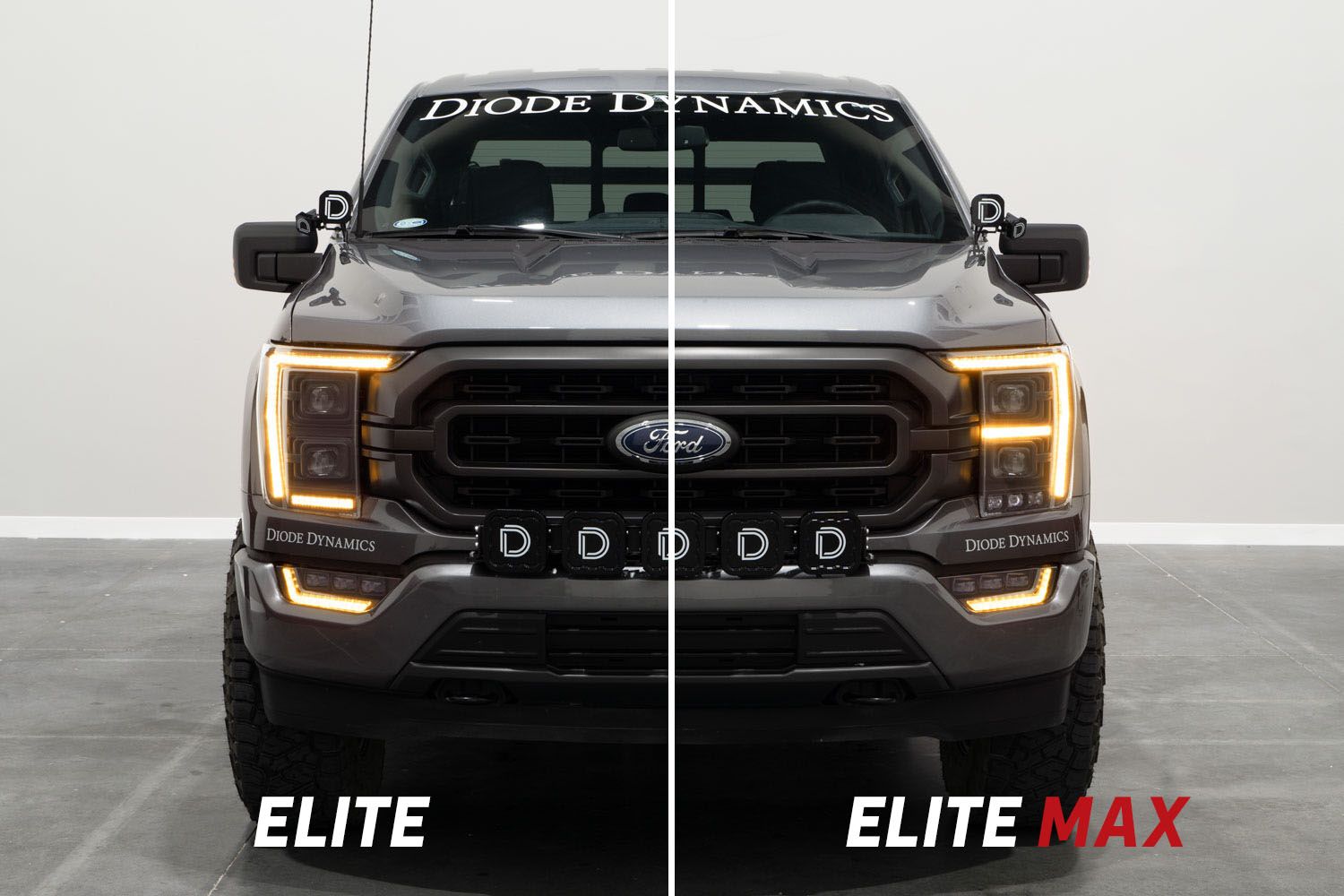 2021-2023 Ford F-150 & Raptor ELITE MAX LED White/Amber DRL Projector Headlights