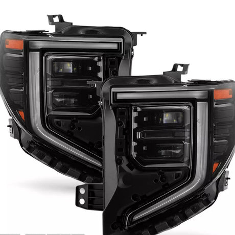 2022-2025+ GMC Sierra 1500 RGBW Flow Series LED DRL Headlights - AutoLEDTech.com