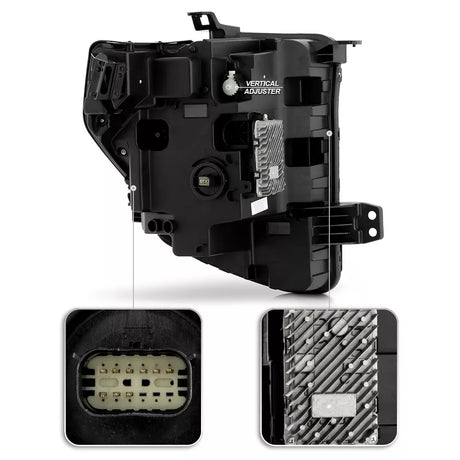 2022-2025+ GMC Sierra 1500 RGBW Flow Series LED DRL Headlights - AutoLEDTech.com