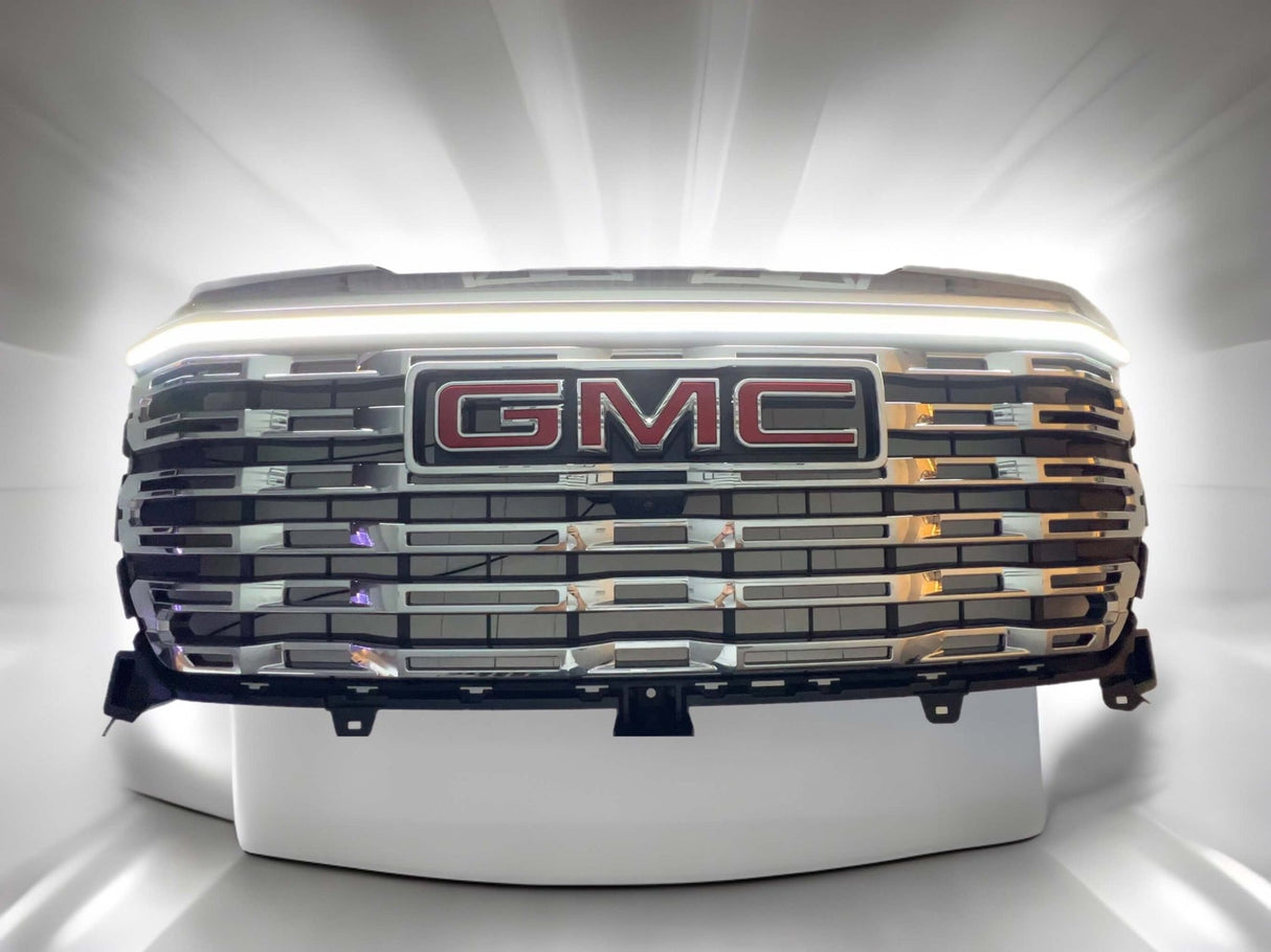 2022-2026+ GMC Sierra 1500 LED Grill Accent Light Bar Kit - AutoLEDTech.com