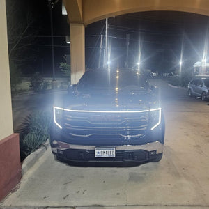 2022-2026+ GMC Sierra 1500 LED Grill Accent Light Bar Kit - AutoLEDTech.com
