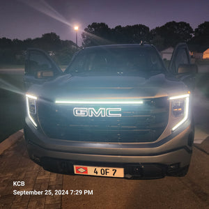 2022-2026+ GMC Sierra 1500 LED Grill Accent Light Bar Kit - AutoLEDTech.com