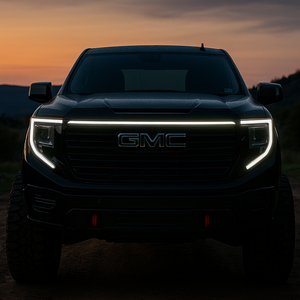 2022-2026+ GMC Sierra 1500 LED Grill Accent Light Bar Kit - AutoLEDTech.com