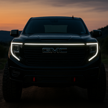 2022-2026+ GMC Sierra 1500 LED Grill Accent Light Bar Kit - AutoLEDTech.com