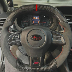 2022-2026 Subaru WRX Custom Carbon Fiber Steering Wheel - AutoLEDTech.com