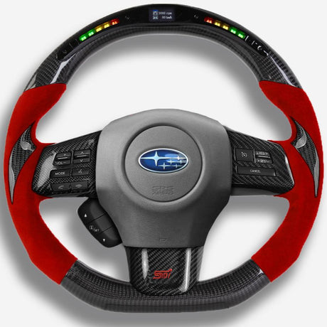 2022-2026 Subaru WRX Custom Carbon Fiber Steering Wheel - AutoLEDTech.com