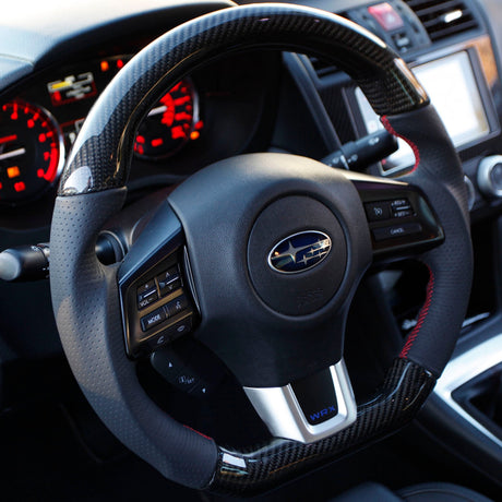 2022-2026 Subaru WRX Custom Carbon Fiber Steering Wheel - AutoLEDTech.com