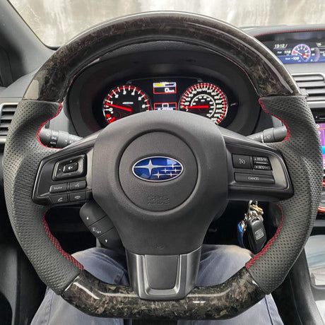 2022-2026 Subaru WRX Custom Carbon Fiber Steering Wheel - AutoLEDTech.com