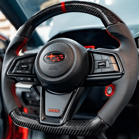 2022-2026 Subaru WRX Custom Carbon Fiber Steering Wheel - AutoLEDTech.com