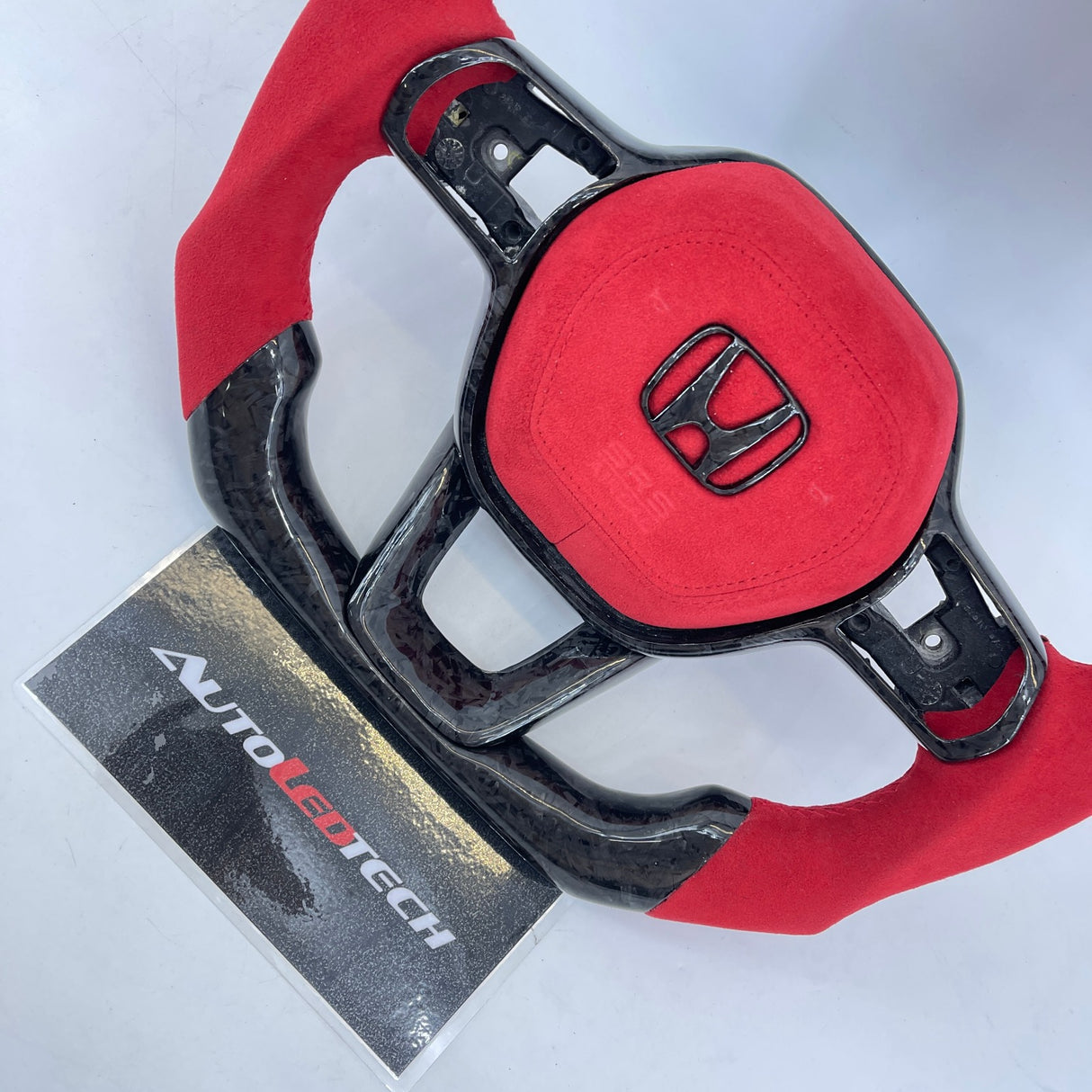 2022+ Honda Civic Custom Carbon Fiber Steering Wheel - AutoLEDTech.com