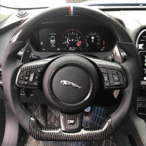 2014-2025 Jaguar F-Type F-Pace Custom Carbon Fiber Steering Wheel