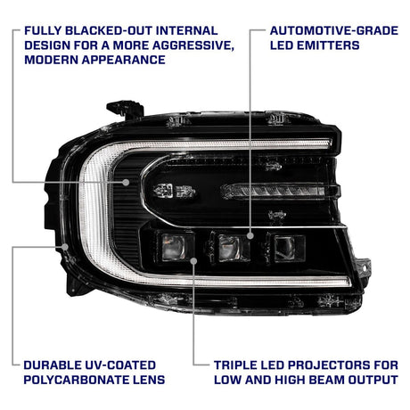 2022-2024 Ford Maverick Sequential LED DRL Projector Headlights - AutoLEDTech.com