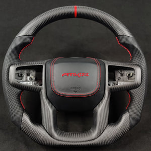 2023-2025+ Chevy Colorado Custom Carbon Fiber Steering Wheel - AutoLEDTech.com