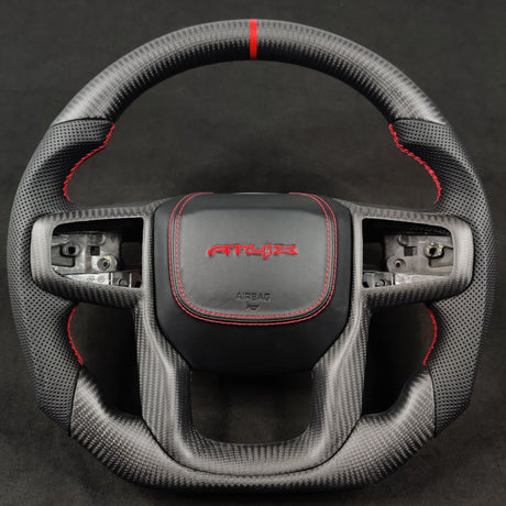 2023-2025+ Chevy Colorado Custom Carbon Fiber Steering Wheel - AutoLEDTech.com