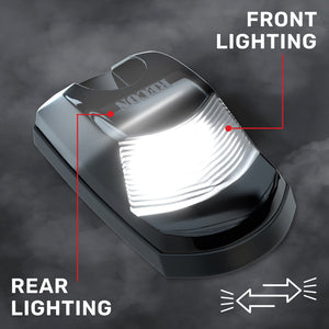 2023-2026+ Ford F250 Super Duty 2WAY Smoked White Amber LED Roof Cab Lights - AutoLEDTech.com