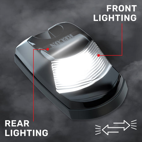 2023-2026+ Ford F250 Super Duty 2WAY Smoked White Amber LED Roof Cab Lights - AutoLEDTech.com
