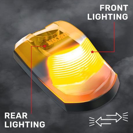 2023-2026+ Ford F250 Super Duty 2WAY Smoked White Amber LED Roof Cab Lights - AutoLEDTech.com