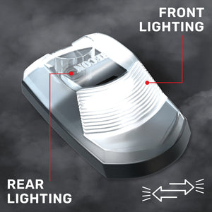 2023-2026+ Ford F250 Super Duty 2WAY Smoked White Amber LED Roof Cab Lights - AutoLEDTech.com