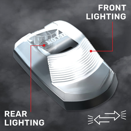 2023-2026+ Ford F250 Super Duty 2WAY Smoked White Amber LED Roof Cab Lights - AutoLEDTech.com