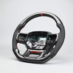 2023-2026+ Ford Super Duty F250 Custom Carbon Fiber Steering Wheel - AutoLEDTech.com