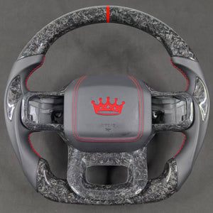 2023-2026+ Ford Super Duty F250 Custom Carbon Fiber Steering Wheel - AutoLEDTech.com