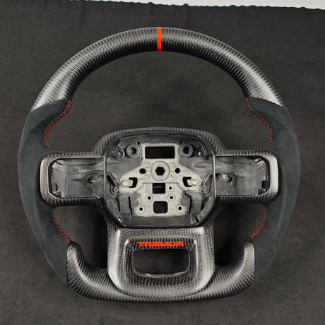 2023-2026+ Ford Super Duty F250 Custom Carbon Fiber Steering Wheel - AutoLEDTech.com