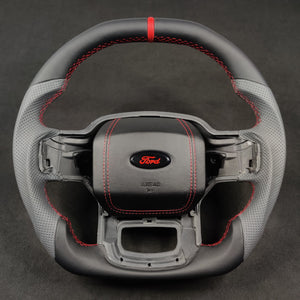 2023-2026+ Ford Super Duty F250 Custom Carbon Fiber Steering Wheel - AutoLEDTech.com