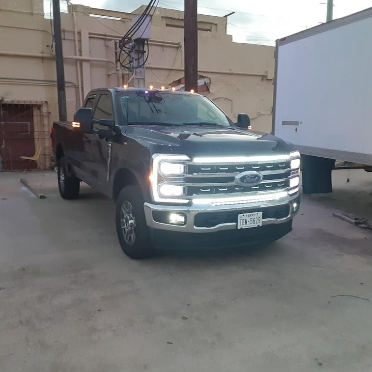 2023-2026+ Ford Super Duty F250 F350 LED Grill Accent Lights Bar Kit - AutoLEDTech.com