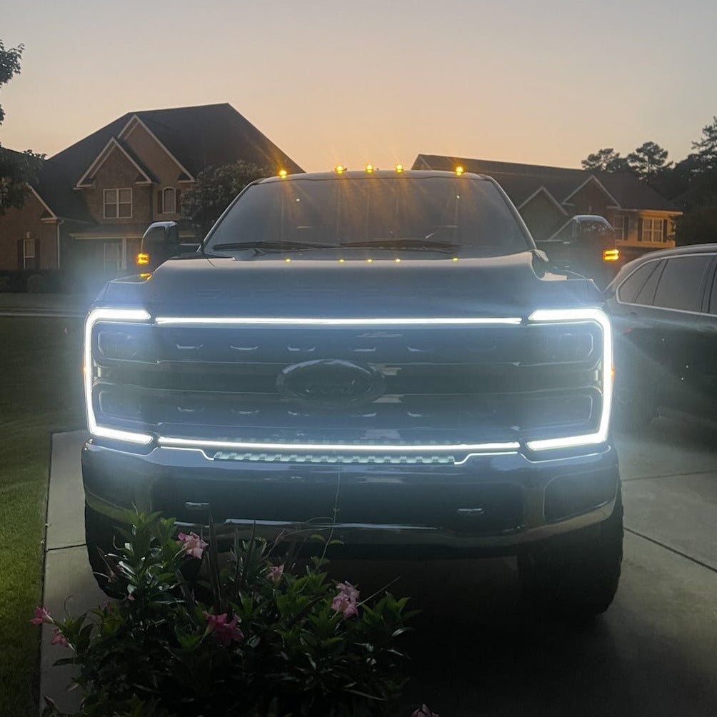 2023-2026+ Ford Super Duty F250 F350 LED Grill Accent Lights Bar Kit - AutoLEDTech.com
