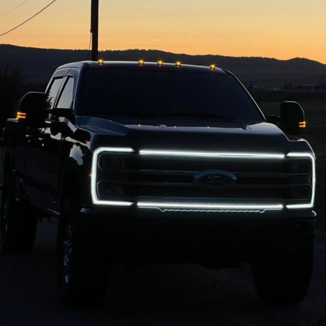2023-2026+ Ford Super Duty F250 F350 LED Grill Accent Lights Bar Kit - AutoLEDTech.com