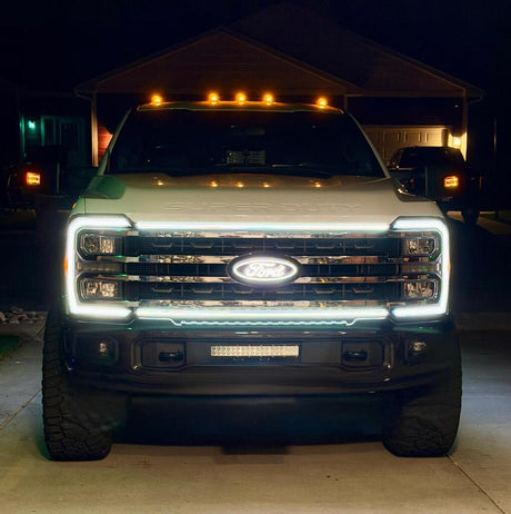 2023-2026+ Ford Super Duty F250 F350 LED Grill Accent Lights Bar Kit - AutoLEDTech.com