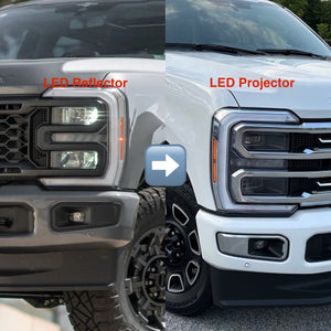 2023-2026+ Ford Super Duty LED Headlight Conversion Kit - AutoLEDTech.com