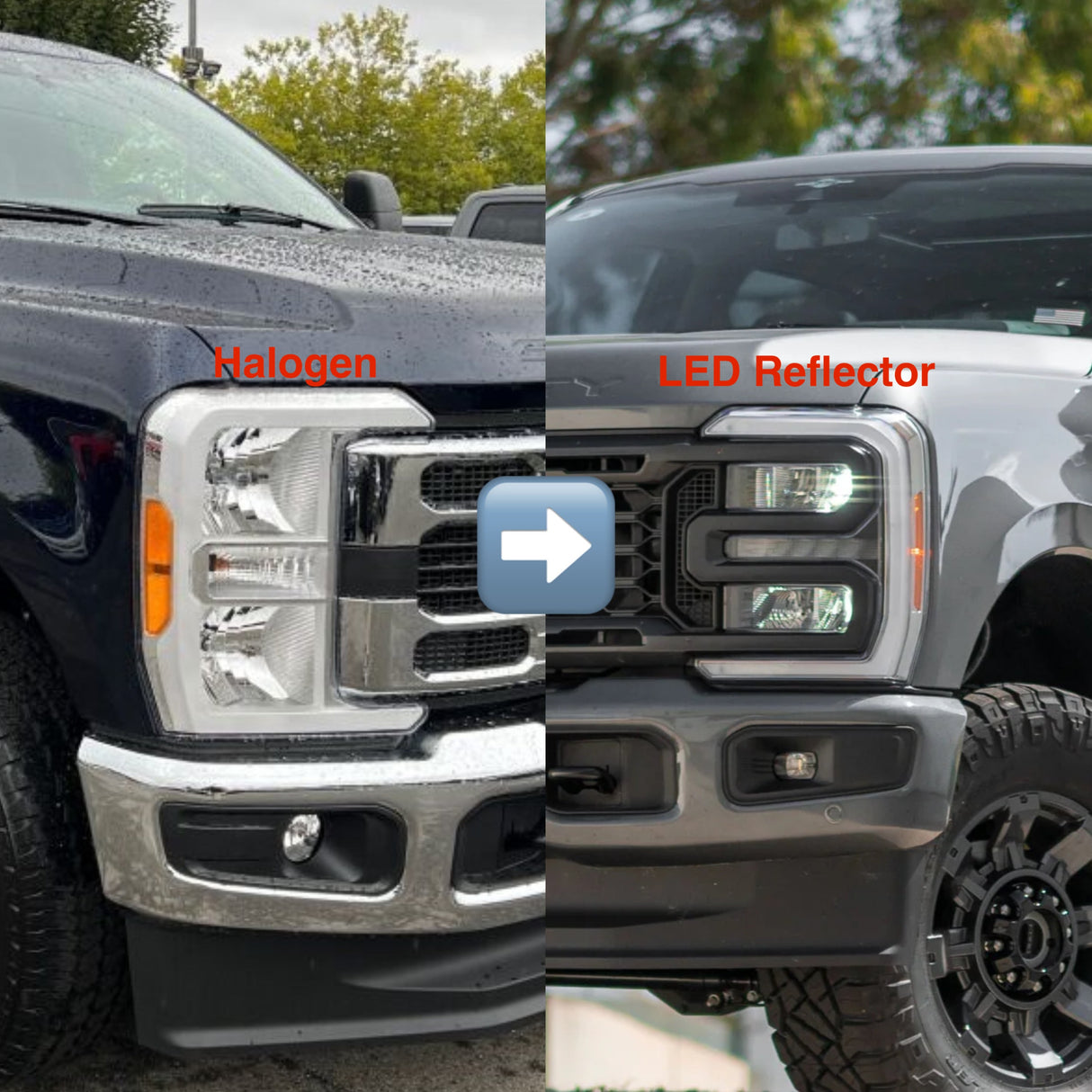 2023-2026+ Ford Super Duty LED Headlight Conversion Kit - AutoLEDTech.com