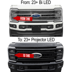 2023-2026+ Ford Super Duty LED Headlight Conversion Kit - AutoLEDTech.com