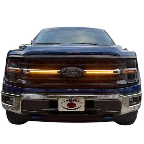 2024-2026+ Ford F150 XLT STX Animated LED Grill Light Bars Kit PLUG & PLAY - AutoLEDTech.com