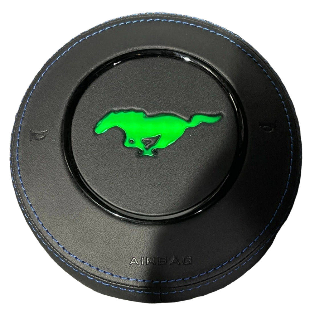2015-2023 Ford Mustang RGB LED Custom Airbag Cover - AutoLEDTech.com