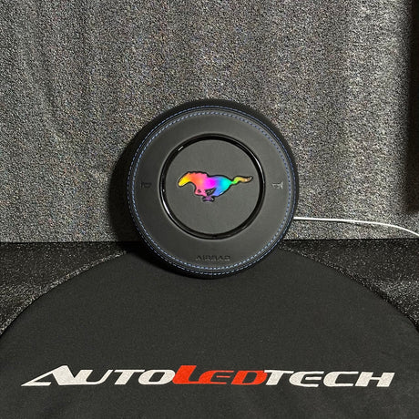 2015-2023 Ford Mustang RGB LED Custom Airbag Cover - AutoLEDTech.com