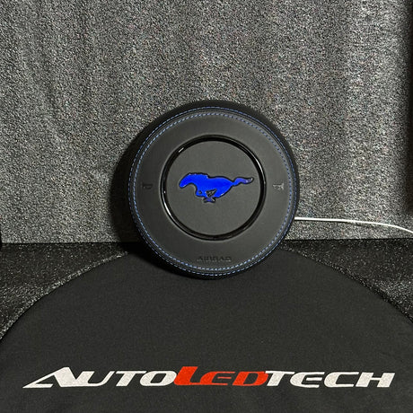 2015-2023 Ford Mustang RGB LED Custom Airbag Cover - AutoLEDTech.com