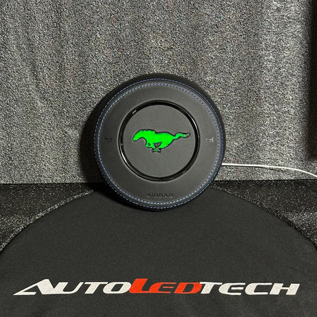 2015-2023 Ford Mustang RGB LED Custom Airbag Cover - AutoLEDTech.com