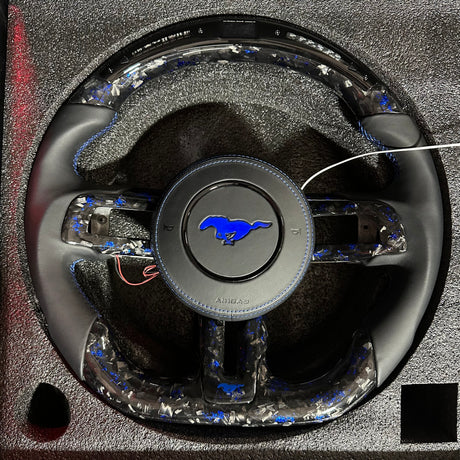 2015-2023 Ford Mustang RGB LED Custom Airbag Cover - AutoLEDTech.com
