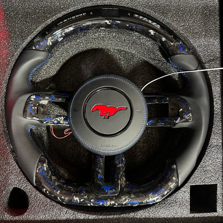 2015-2023 Ford Mustang RGB LED Custom Airbag Cover - AutoLEDTech.com