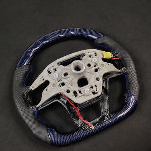 2024-2026+ Ford Mustang S650 Carbon Fiber LED Steering Wheel - AutoLEDTech.com