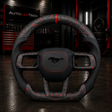 2024-2026+ Ford Mustang S650 Carbon Fiber LED Steering Wheel - AutoLEDTech.com