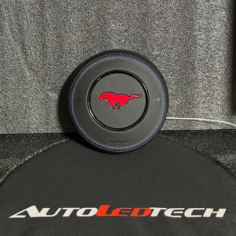 2015-2023 Ford Mustang RGB LED Custom Airbag Cover - AutoLEDTech.com