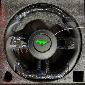 2015-2023 Ford Mustang RGB LED Custom Airbag Cover - AutoLEDTech.com