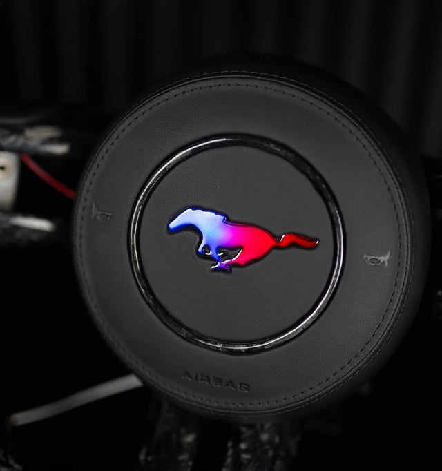 2015-2023 Ford Mustang RGB LED Custom Airbag Cover - AutoLEDTech.com