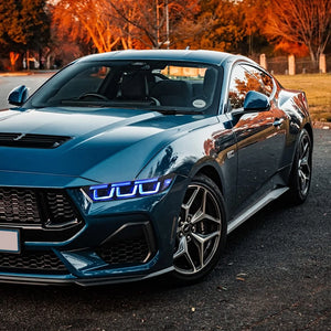 2024-2026+ Ford Mustang S650 RGB Flow Series LED DRL Headlights (old) - AutoLEDTech.com