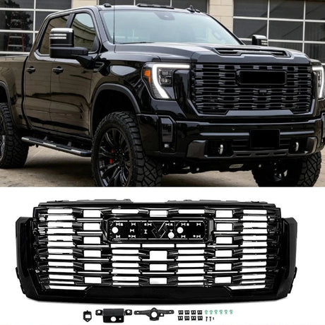 2024-2026+ GMC Sierra HD Painted AT4 Denali Grill - AutoLEDTech.com